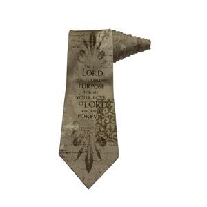 Larson Psalms 138:8 The Lord Will Fulfill Religious Christian Novelty Necktie